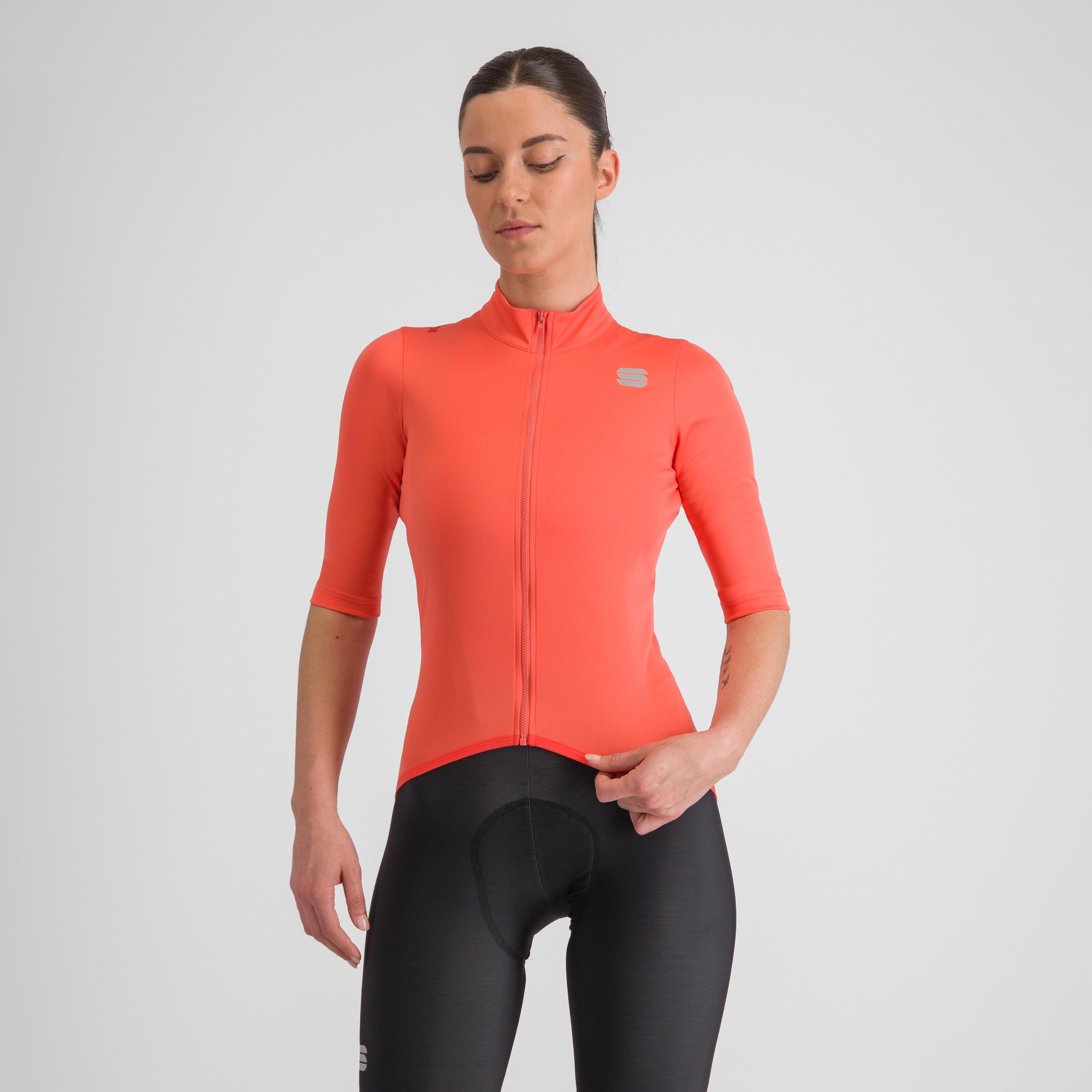Fiandre light  short sleeve w jacket - pompelmo - sportful