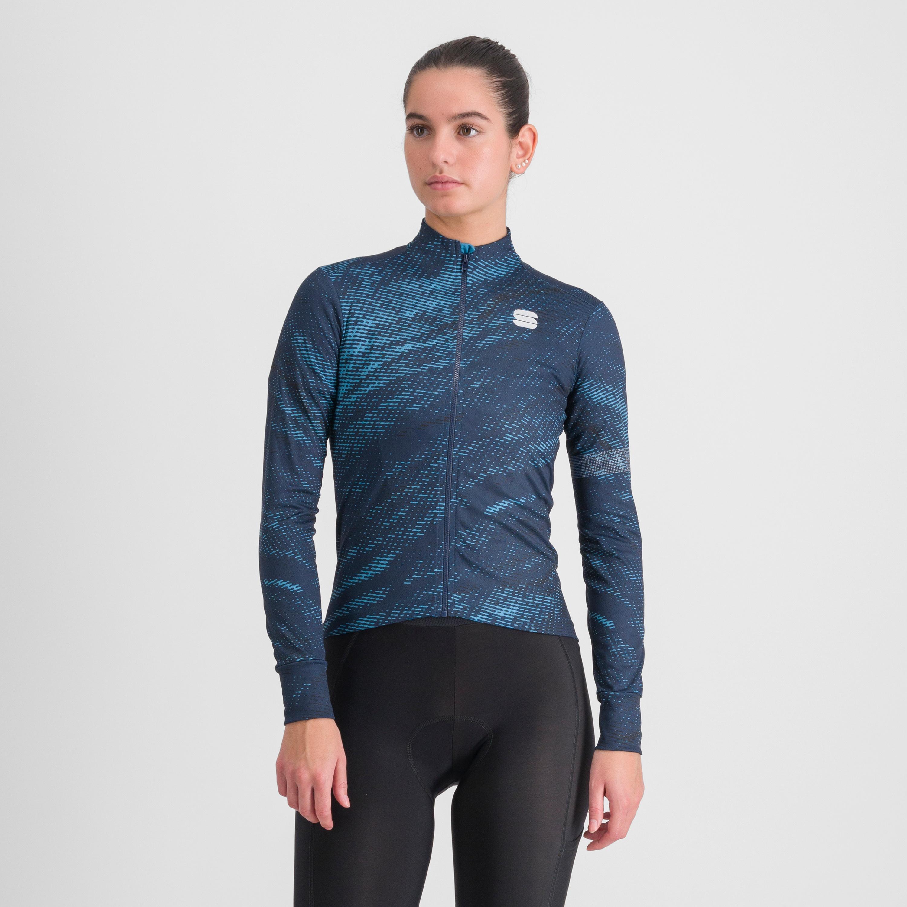 Cliff supergiara w thermal jersey - galaxy blue berry blue black - sportful