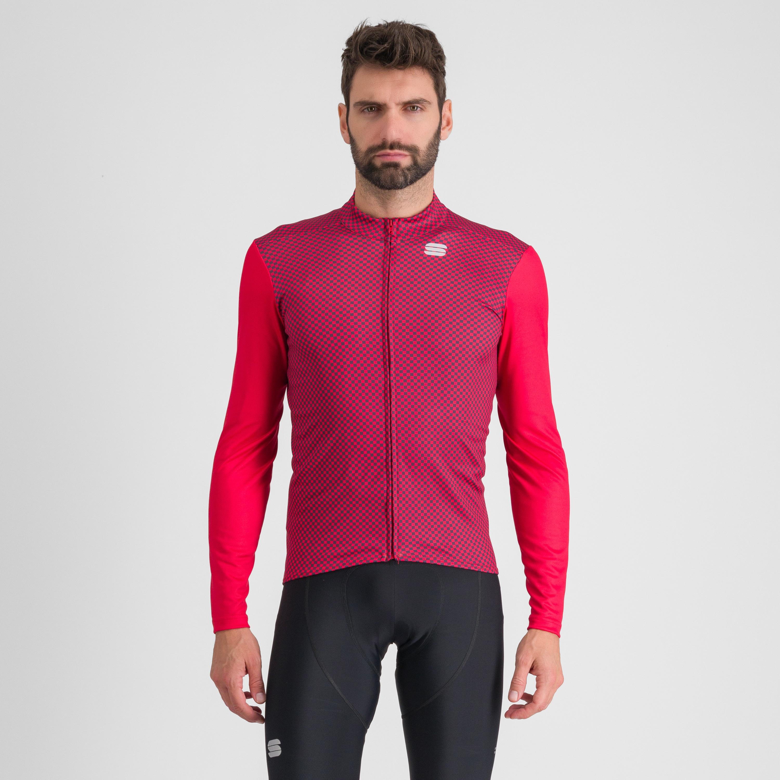 Checkmate thermal jersey - tango red nightshade - sportful