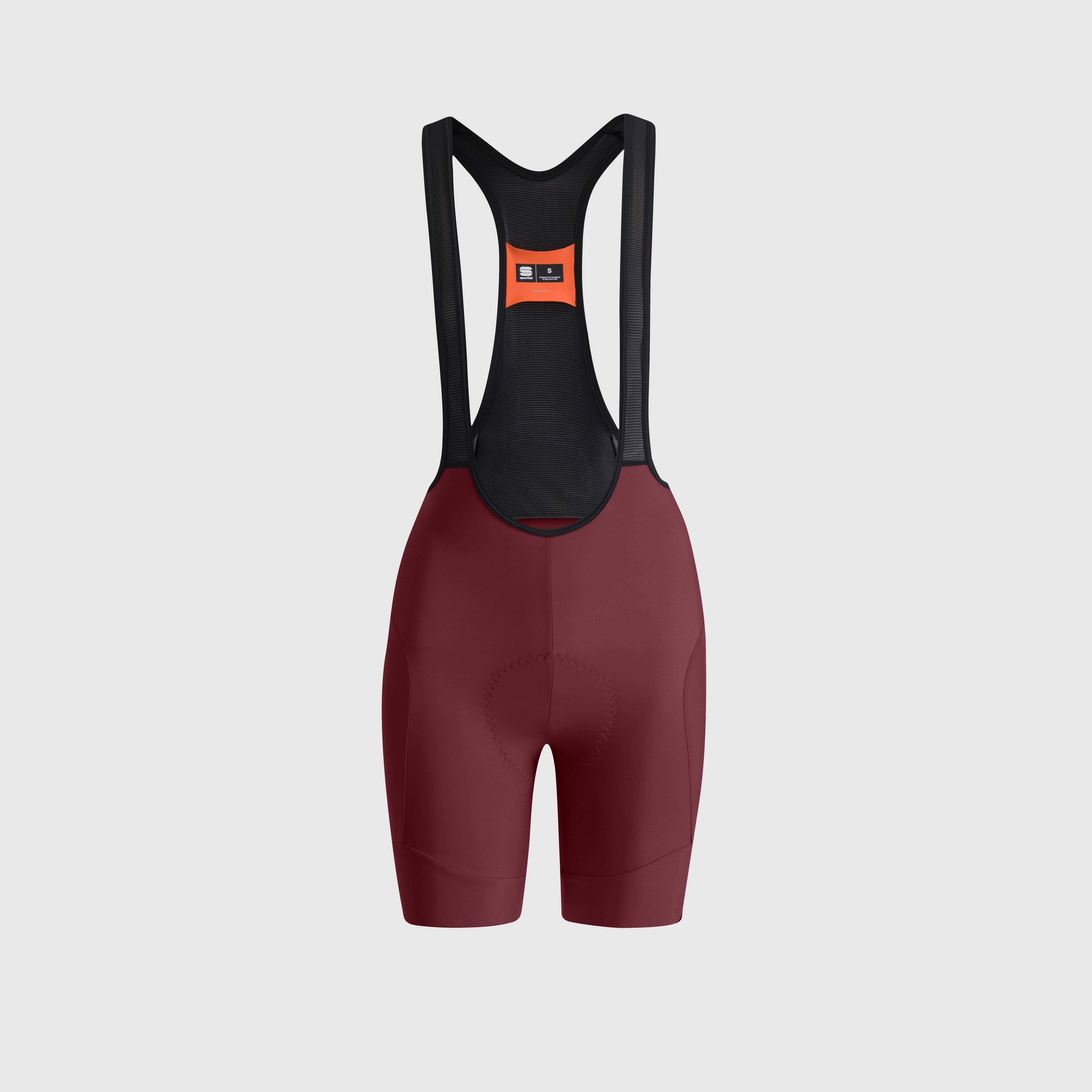 Colorful pulse w  shorty bibshort - red wine - sportful