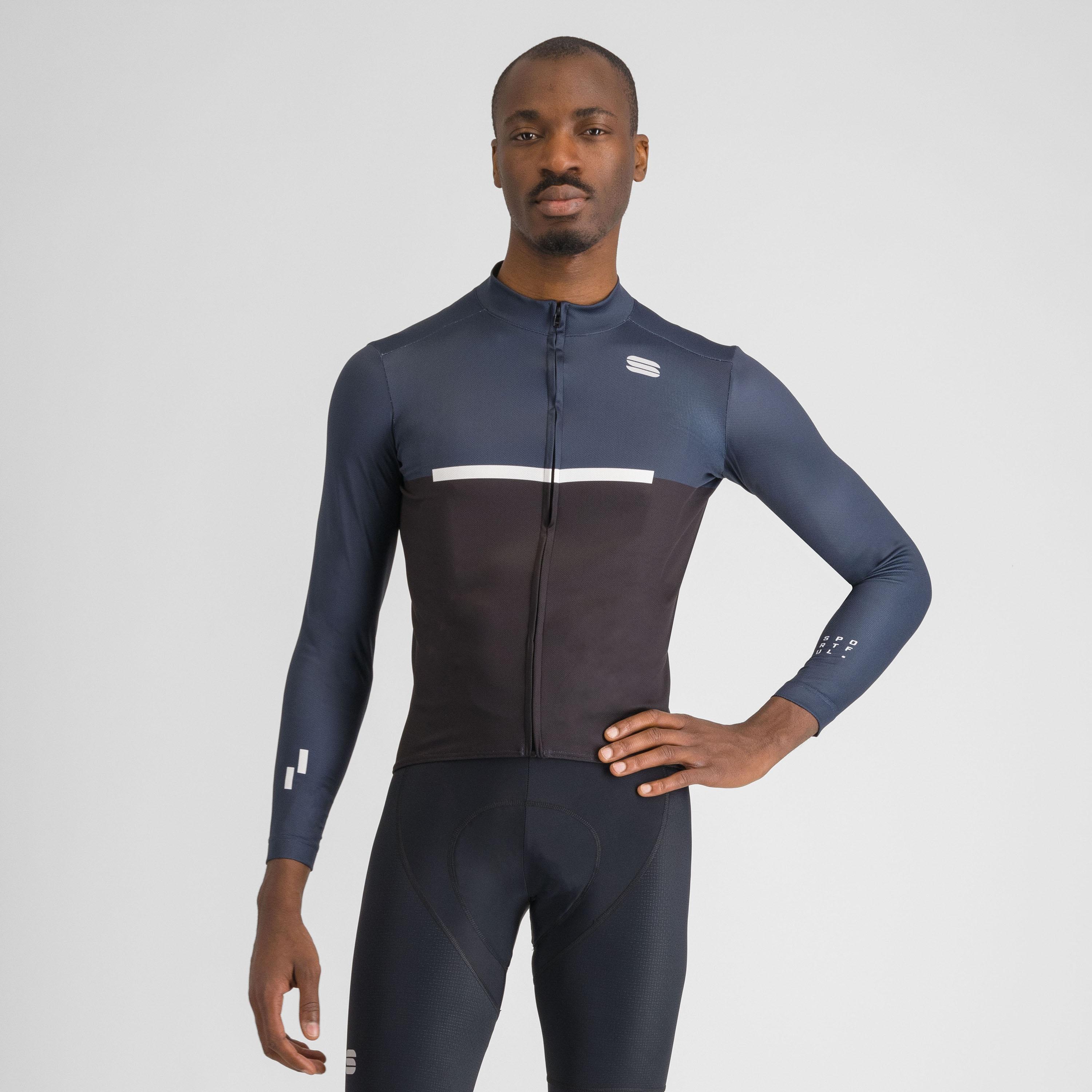 Pista thermal jersey - black blu white - sportful