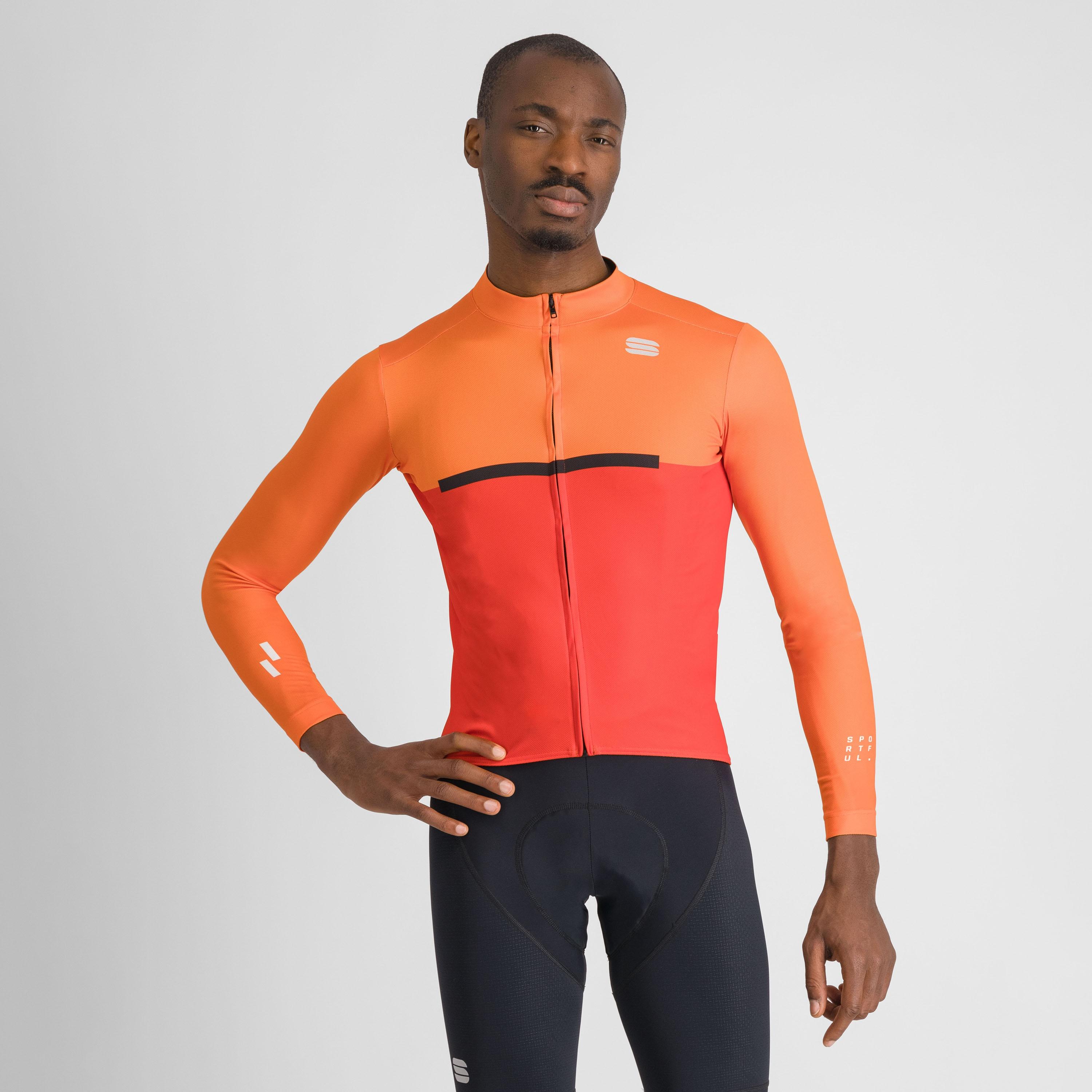 Pista thermal jersey - red orange black - sportful