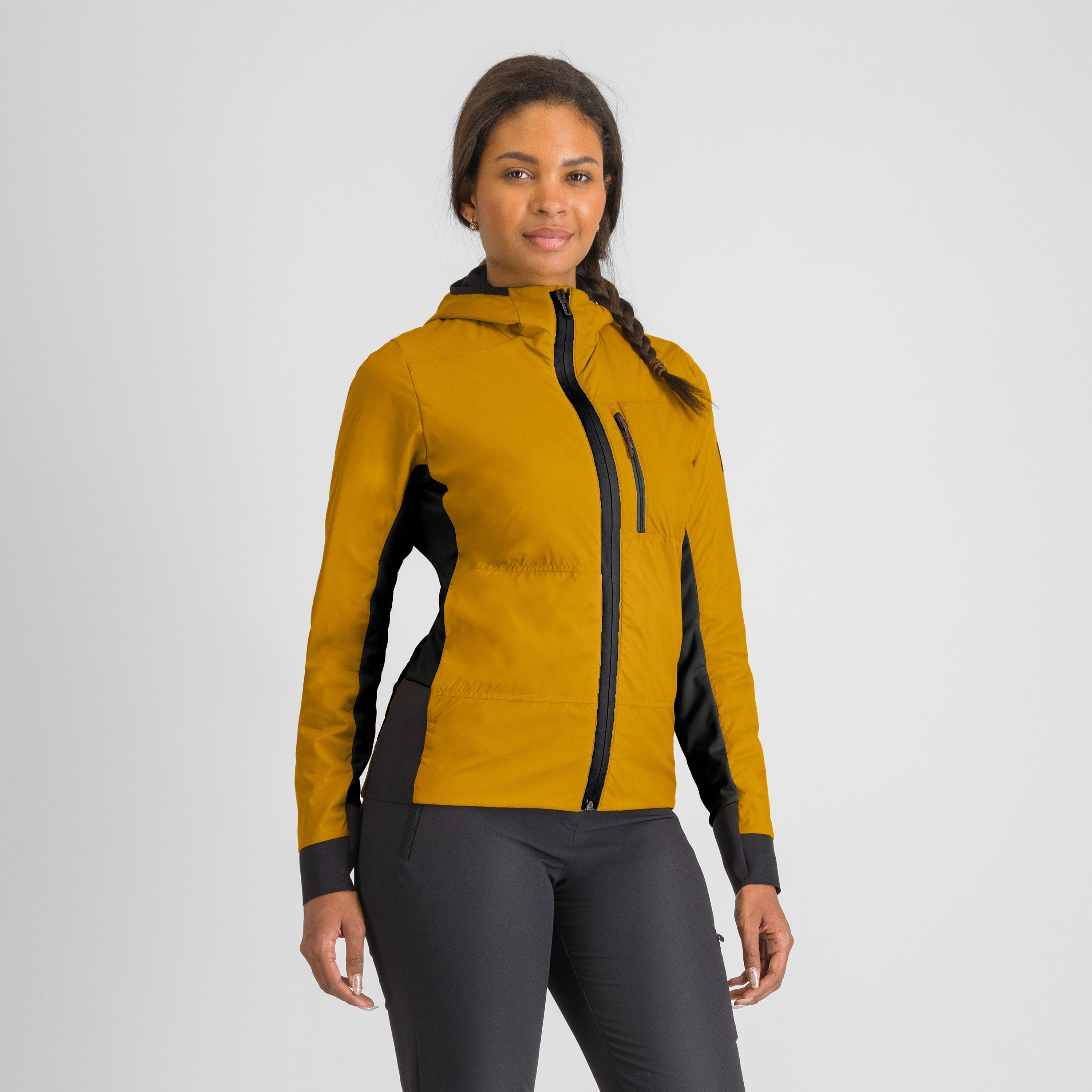 Xplore thermal w jacket - wood yellow/black - sportful