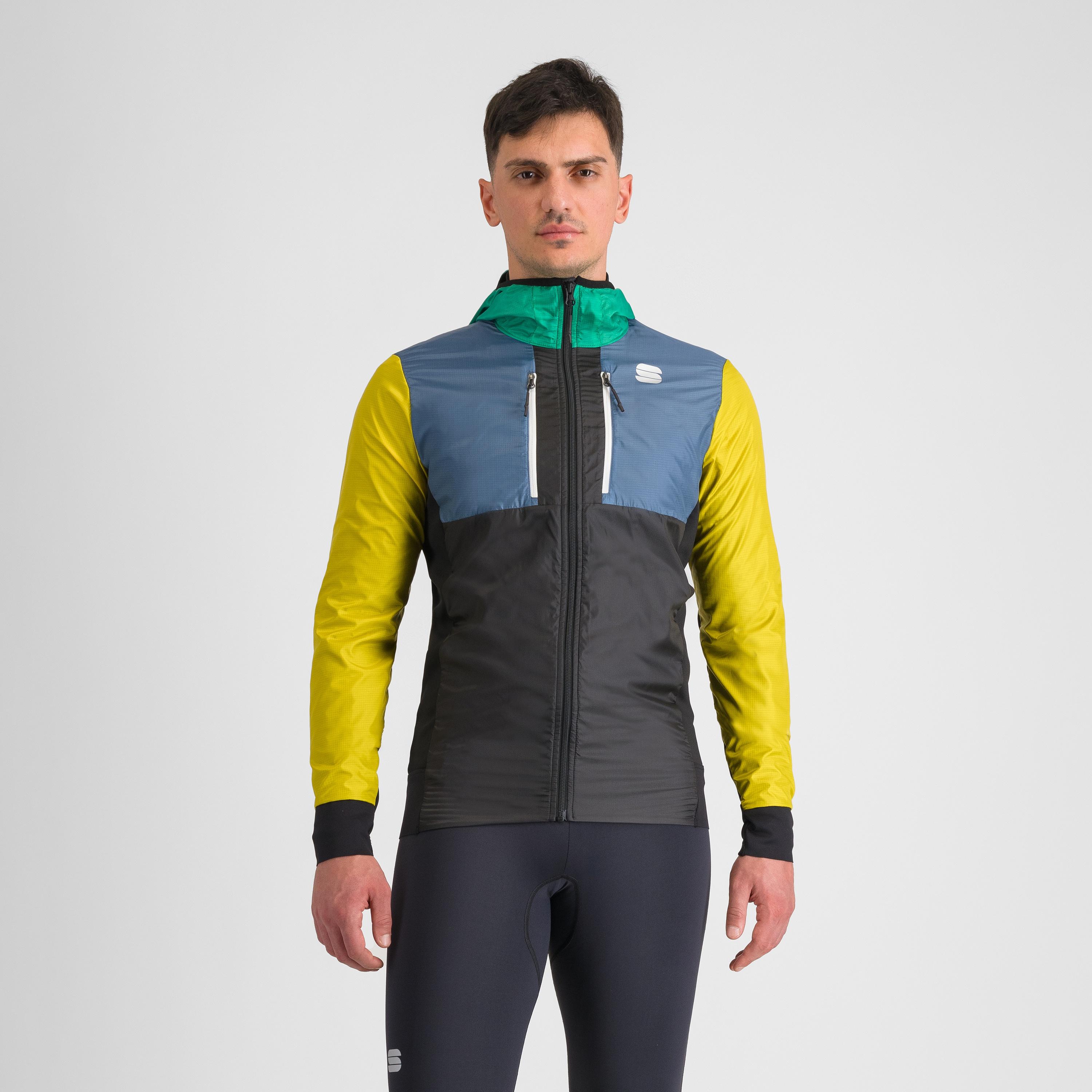 Cardio jacket - black/green/yellow - sportful