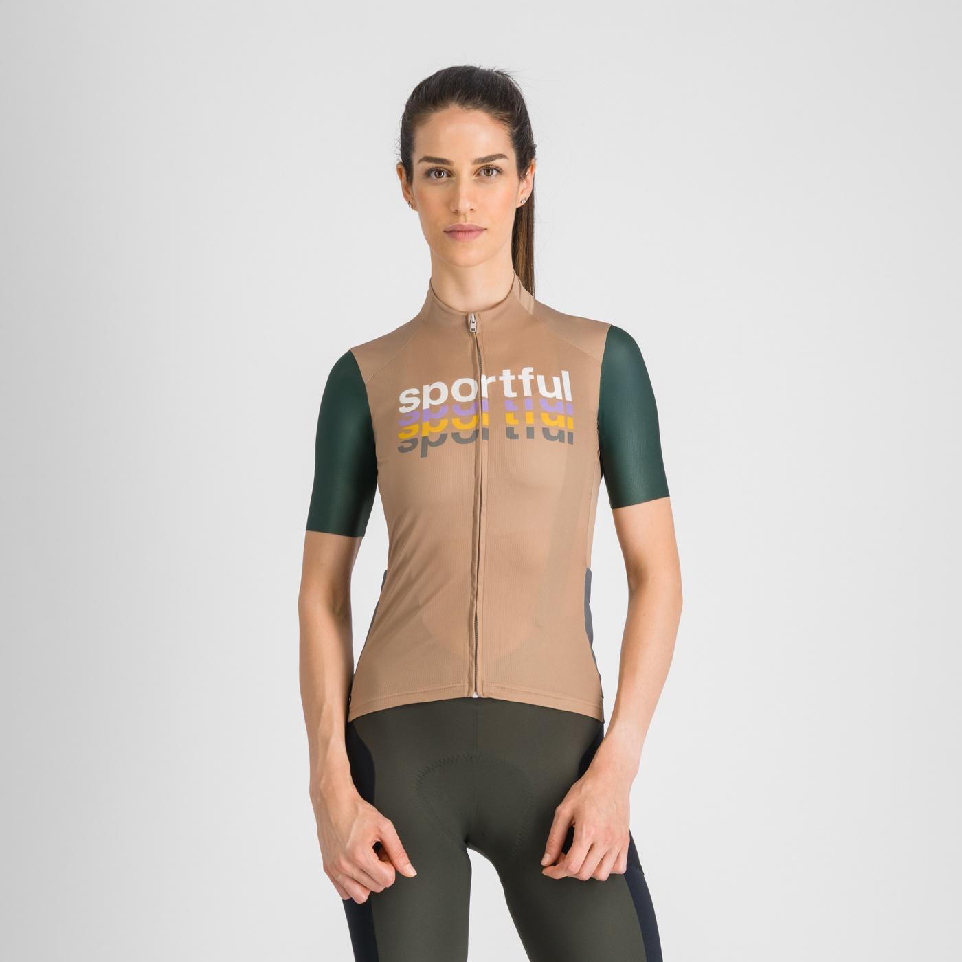 Supergiara logo 2 w jersey - desert sand - sportful