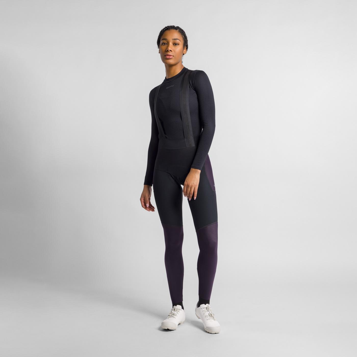Supergiara 2 w bibtight - black metro purple - sportful