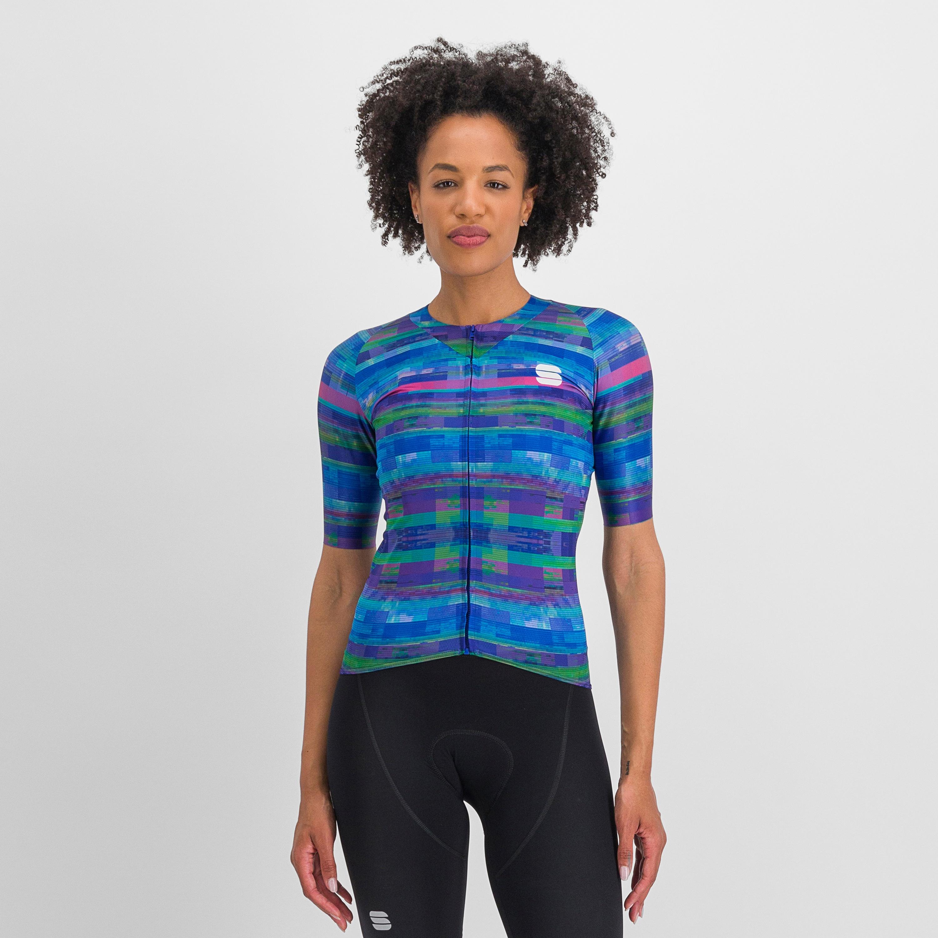 Glitch w bomber jersey - multicolor blue - sportful