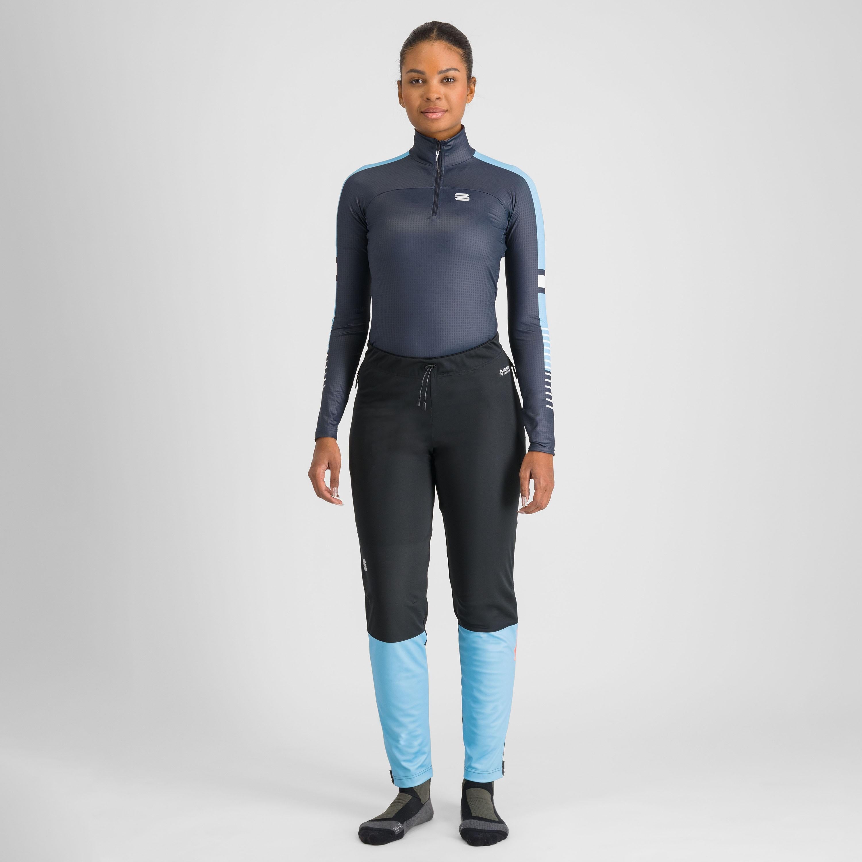 Apex w pant - black/blue aquarius - sportful