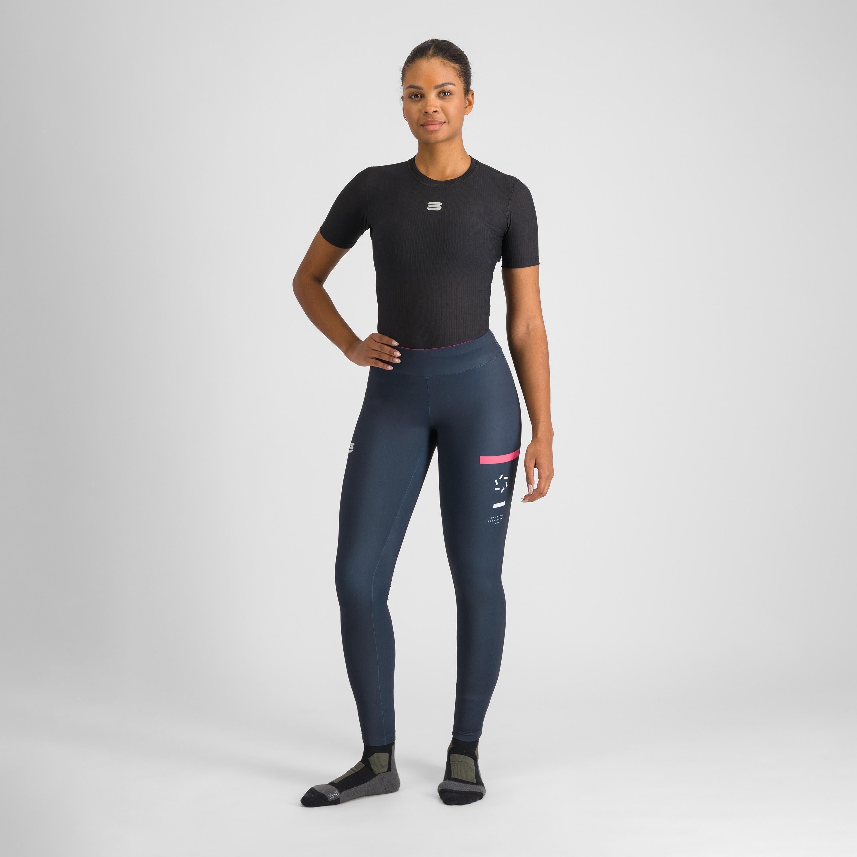 Squadra w tight - galaxy blue/raspberry pink - sportful