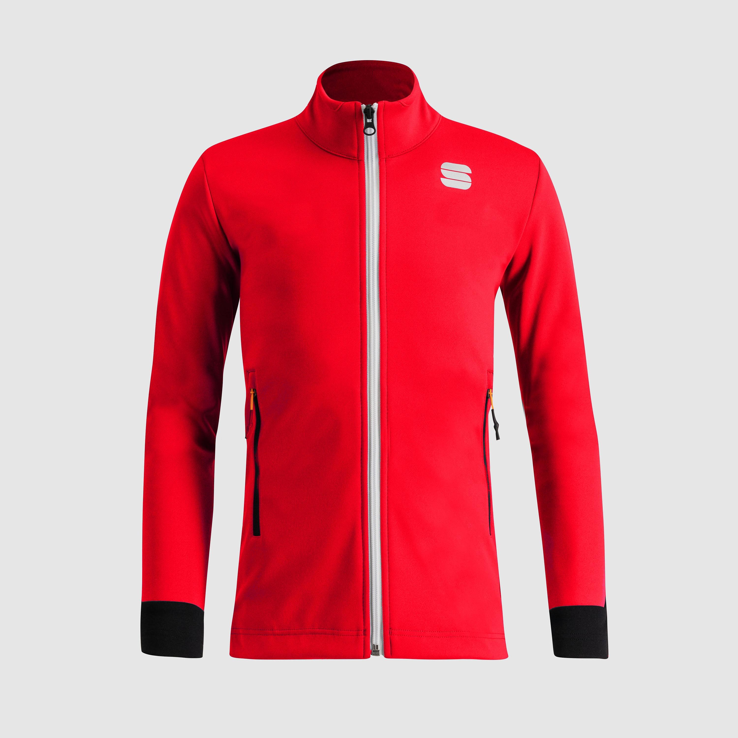 Squadra kid's jacket - tango red - sportful