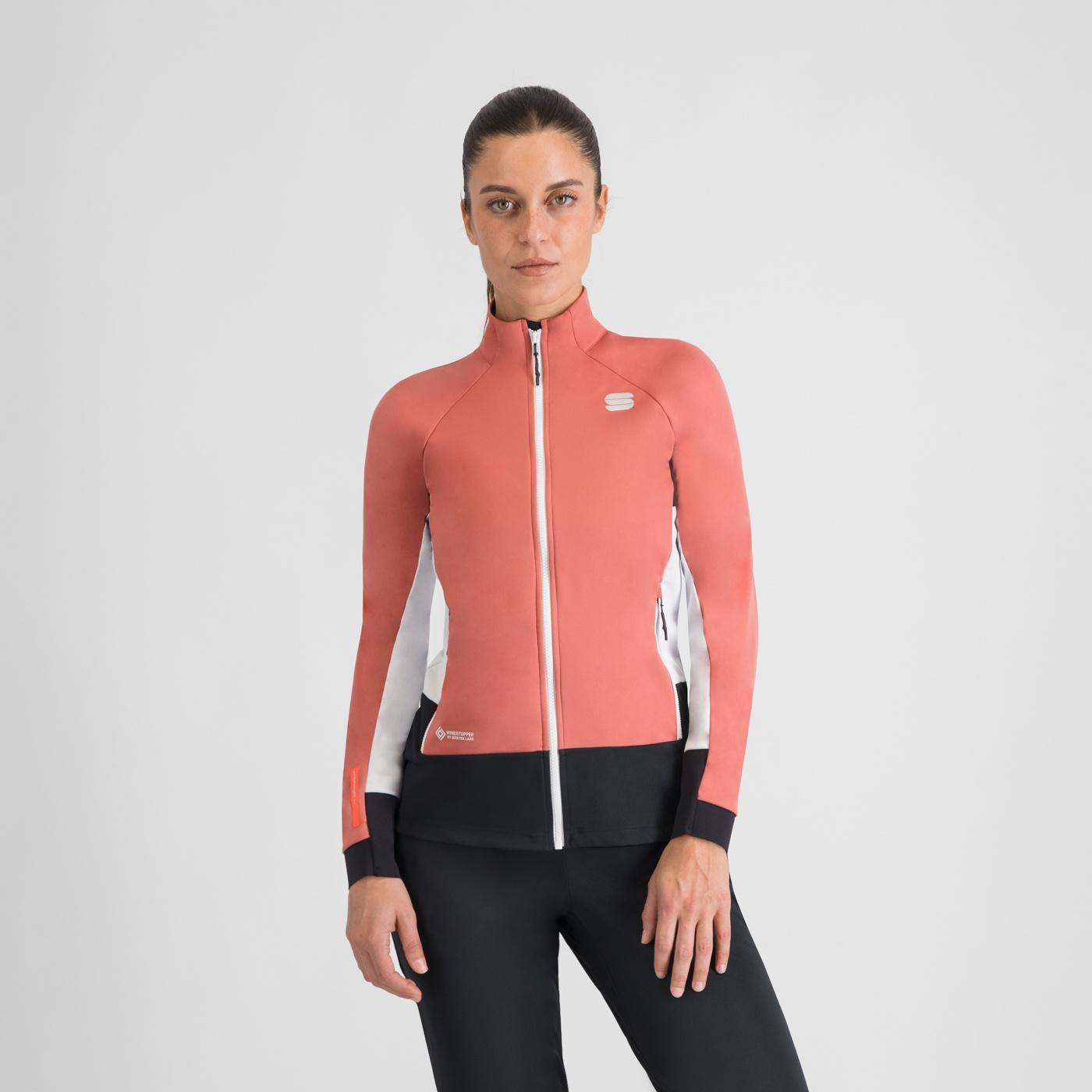 Apex w jacket - dusty red/white/black - sportful